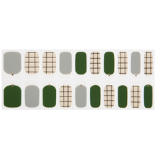 Load image into Gallery viewer, Zipkok® Gel Nail Strips - Deep Green Check