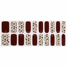 Load image into Gallery viewer, Zipkok® Gel Nail Strips - Burgundy Leopard