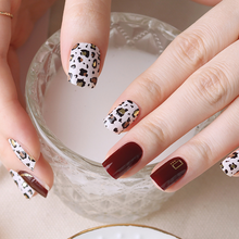 Load image into Gallery viewer, Zipkok® Gel Nail Strips - Burgundy Leopard