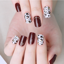 Load image into Gallery viewer, Zipkok® Gel Nail Strips - Burgundy Leopard