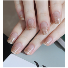 Load image into Gallery viewer, Zipkok® Gel Nail Strips - Glitter Lightgold Gradation