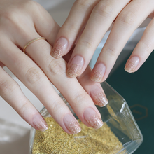 Load image into Gallery viewer, Zipkok® Gel Nail Strips - Glitter Lightgold Gradation