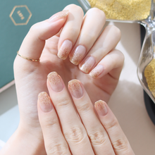 Load image into Gallery viewer, Zipkok® Gel Nail Strips - Glitter Lightgold Gradation