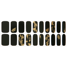 Load image into Gallery viewer, Zipkok® Gel Nail Strips - Black Foil Art