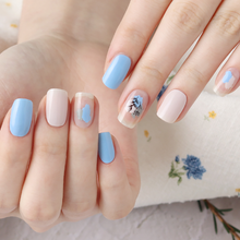 Load image into Gallery viewer, Zipkok® Gel Nail Strips - Drawing Blue