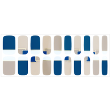 Load image into Gallery viewer, Zipkok® Gel Nail Strips - Blue Mondrian