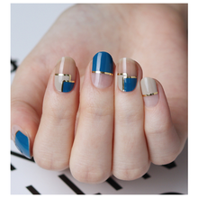 Load image into Gallery viewer, Zipkok® Gel Nail Strips - Blue Mondrian