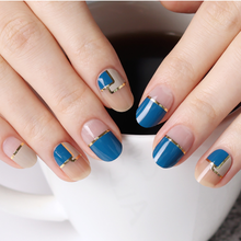Load image into Gallery viewer, Zipkok® Gel Nail Strips - Blue Mondrian
