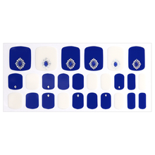 Load image into Gallery viewer, Zipkok® Pedi Gel Nail Strips - Saphire Bling