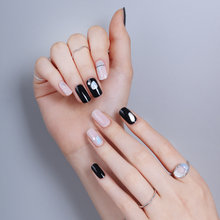 Load image into Gallery viewer, Zipkok® Gel Nail Strips - Metallic Black