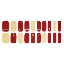 Load image into Gallery viewer, Zipkok® Gel Nail Strips - Chain Red