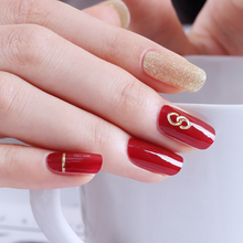 Load image into Gallery viewer, Zipkok® Gel Nail Strips - Chain Red