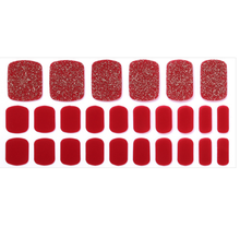 Load image into Gallery viewer, Zipkok® Pedi Gel Nail Strips - Blood Ruby