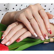 Load image into Gallery viewer, Zipkok® Gel Nail Strips - Line Fit Red