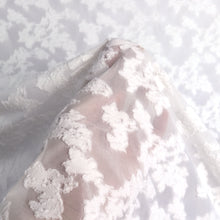 Load image into Gallery viewer, 56/58" Cloud Patterned Clip Knit Jacquard Sheer Fabric by the Yard
