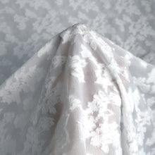 Load image into Gallery viewer, 56/58" Cloud Patterned Clip Knit Jacquard Sheer Fabric by the Yard