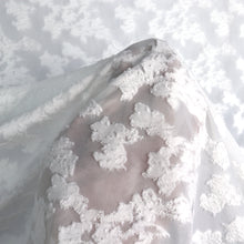 Load image into Gallery viewer, 56/58" Cloud Patterned Clip Knit Jacquard Sheer Fabric by the Yard