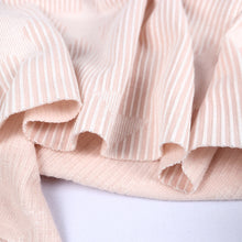 Load image into Gallery viewer, 54/55" 190GSM Vertical Rib Stripes with Star Rayon/Polyester/Spandex Knit Fabric by the Yard