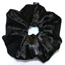 Load image into Gallery viewer, Handmade Black Velvet Hair Scrunchies Hair Bands Hair Accessories