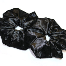 Load image into Gallery viewer, Handmade Black Velvet Hair Scrunchies Hair Bands Hair Accessories