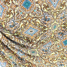 Load image into Gallery viewer, 58/60" 200GSM Yellow/Orange pattern ITY Knit Fabric with Puff by the Yard