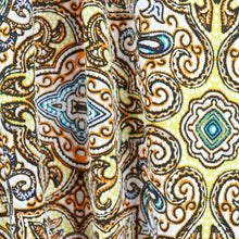 Load image into Gallery viewer, 58/60" 200GSM Yellow/Orange pattern ITY Knit Fabric with Puff by the Yard