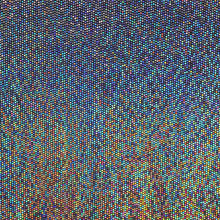 Load image into Gallery viewer, 52" Cuttable Width, 200GSM, 2-Way Stretch Metallic Nylon/Polyester/Spandex with Silver Hologram Sequins Knit Fabric by the Yard