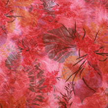 Load image into Gallery viewer, 60" Wine Tie-Dyed, Flower Paper Print by the Yard