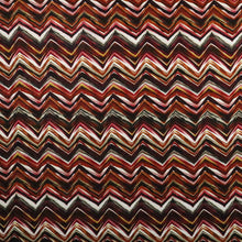 Load image into Gallery viewer, Brown-multi Zigzag Pattern Fabric