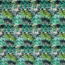 Load image into Gallery viewer, 58/60" Green-Multi Polyester/Single Spandex Knit Jacquard Printed Fabric by the Yard