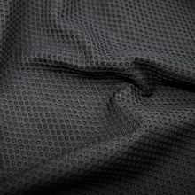 Load image into Gallery viewer, 50/52" 4-Way Stretch Nylon Polyamide Black Cool Honey Comb Warp Knit Fabric for Golf, Health & Swim Wear by the Yard