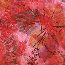 Load image into Gallery viewer, 60" Wine Tie-Dyed, Flower Paper Print by the Yard