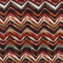 Load image into Gallery viewer, Brown-multi Zigzag Pattern Fabric
