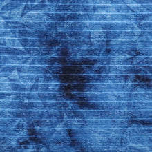 Load image into Gallery viewer, 58/60" Tie-Dyed Blue Polyester/Spandex Knit Hukuro Fabric with Stripes by the Yard