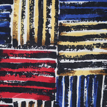 Load image into Gallery viewer, Navy-Mustard Single Span Jacquard Print