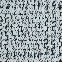 Load image into Gallery viewer, 54/56" 270GSM Black and White Irregular Patterned Cotton/Polyester/Spandex Knit Jacquard Fabric by the Yard