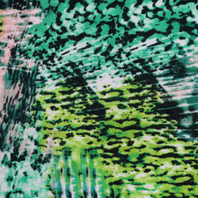 Load image into Gallery viewer, 58/60" Green-Multi Polyester/Single Spandex Knit Jacquard Printed Fabric by the Yard