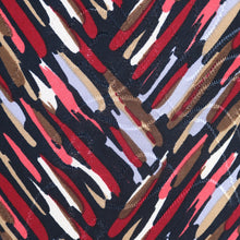Load image into Gallery viewer, Black-Red Brushed Jacquard Print