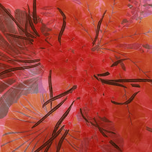 Load image into Gallery viewer, 60" Wine Tie-Dyed, Flower Paper Print by the Yard