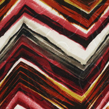 Load image into Gallery viewer, Brown-multi Zigzag Pattern Fabric