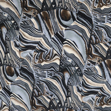 Load image into Gallery viewer, 60" Abstract Lining Printed Polyester Single Spandex Knit Jacquard with Embroidery Fabric by the Yard