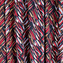 Load image into Gallery viewer, Black-Red Brushed Jacquard Print