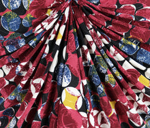 Load image into Gallery viewer, 58/60" Wine-Multi Scren Printed Polyester/Single Spandex Knit Jacquard Fabric by the Yard