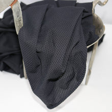 Load image into Gallery viewer, 50/52" 4-Way Stretch Nylon Polyamide Black Cool Honey Comb Warp Knit Fabric for Golf, Health & Swim Wear by the Yard