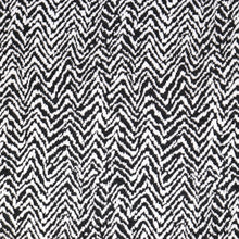 Load image into Gallery viewer, 52/54" Black and White Herringbone Pattern Cotton/Polyester/Spandex Knit Jacquard Fabric by the Yard