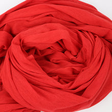 Load image into Gallery viewer, 58/60" Red Light Weight Polyester/Cotton/Spandex Knit Mesh Fabric by the Yard