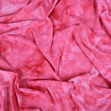 Load image into Gallery viewer, 55" Pink Tie-Dyed Polyester/Spandex Knit Jacquard Fabric by the Yard