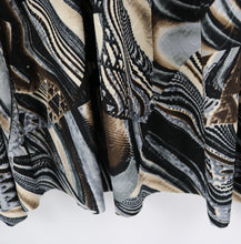 Load image into Gallery viewer, 60" Abstract Lining Printed Polyester Single Spandex Knit Jacquard with Embroidery Fabric by the Yard