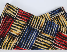 Load image into Gallery viewer, Navy-Mustard Single Span Jacquard Print