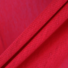 Load image into Gallery viewer, 58/60" Red Light Weight Polyester/Cotton/Spandex Knit Mesh Fabric by the Yard
